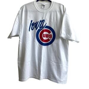 Iowa Cubs t-shirt (XL) white and blue baseball cap-Culver's